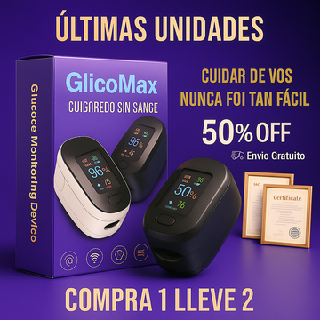 GlicoMax  Monitor de glucosa no invasivo - Compra 1 y llévate 2