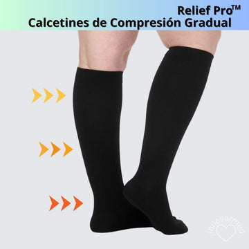 Calcetines de compresión para aliviar el dolor.