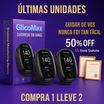 GlicoMax  Monitor de glucosa no invasivo - Compra 1 y llévate 2