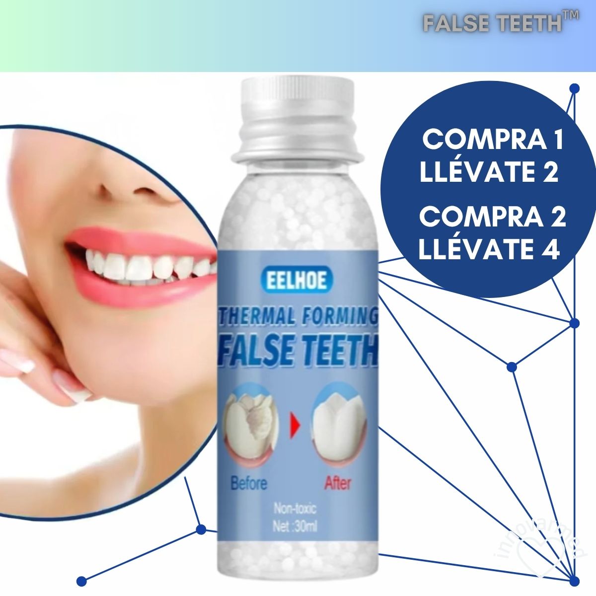 FALSE TEETH™ - RESINA DENTAL -  SONRISA PERFECTA😁