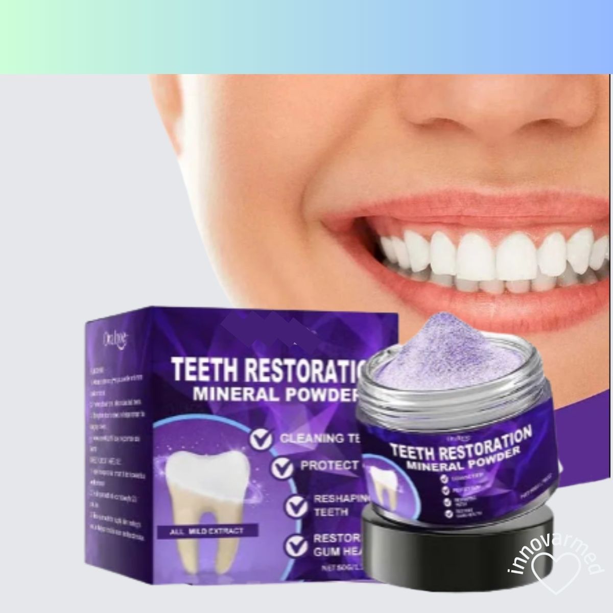AQA™ - Polvo mineral restaurador dental (recomendado por CDA)